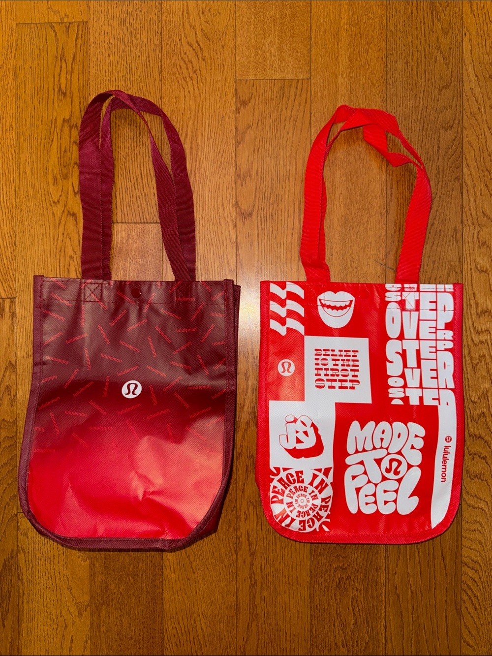 lululemon athletica Red and Burgundy Bags